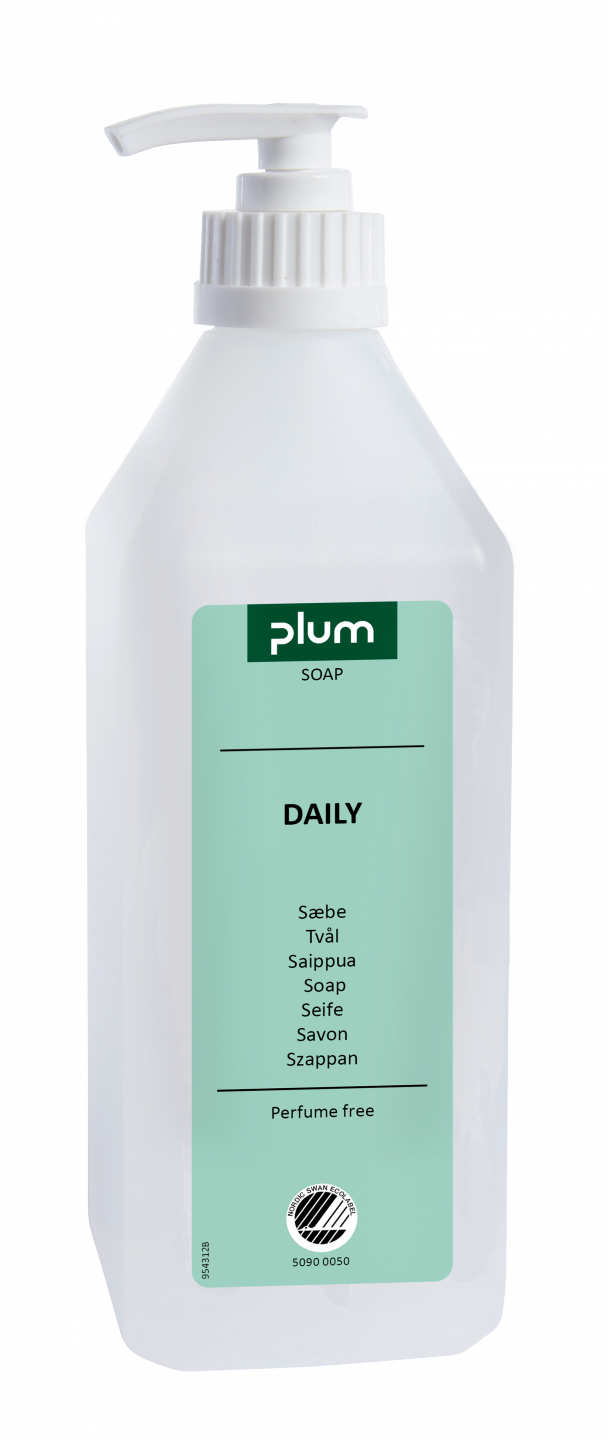 Plum cremesæbe Daily i pumpeflaske - 600 ml/fl