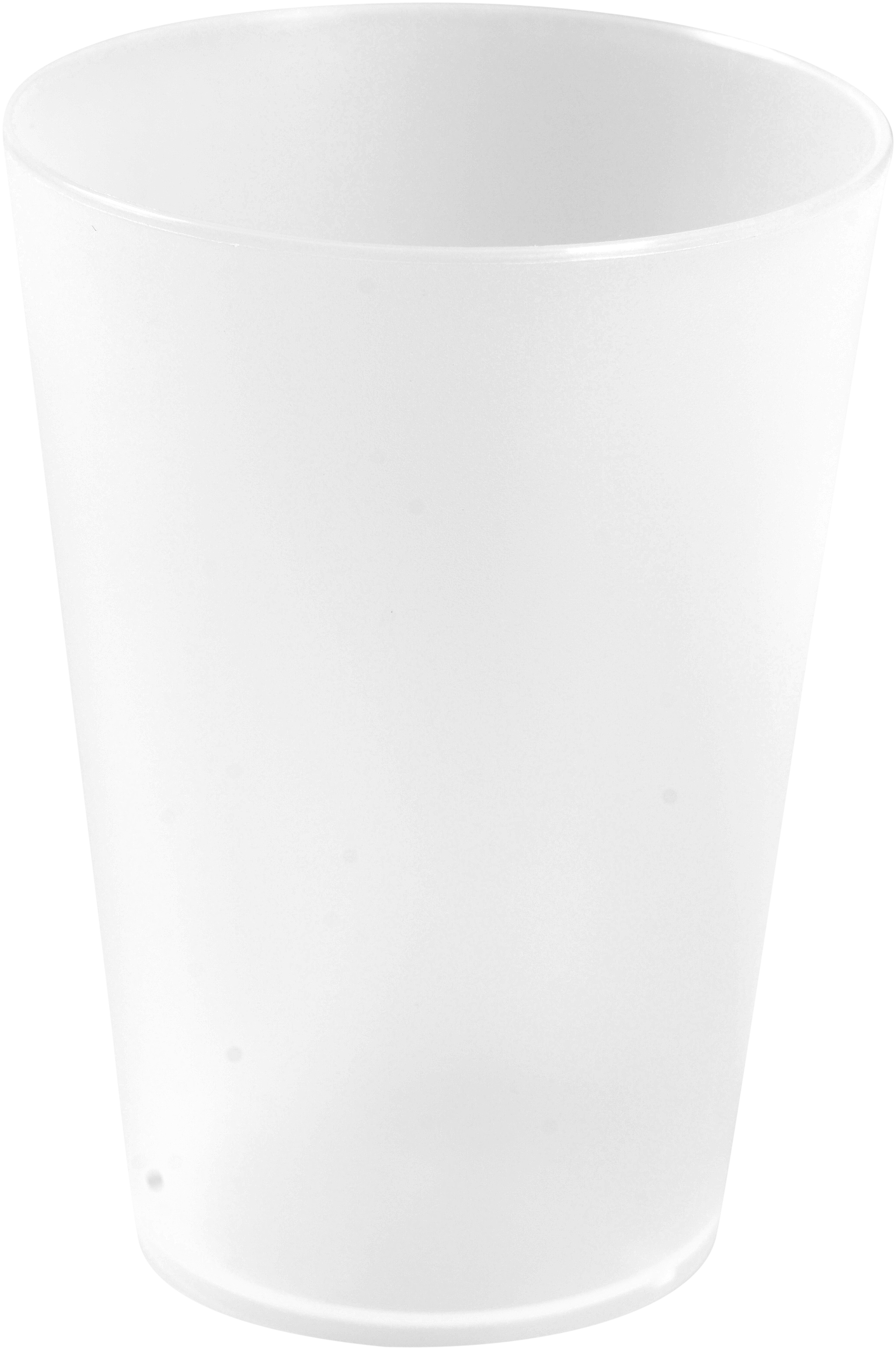 Flergangs Drikkeglas 20 cl, frosted hvid PP - 12 stk/pk