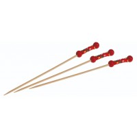 Bambus Pindemadspind Fuji 120 mm Rød - 250 stk/pk