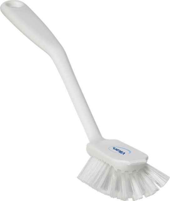 Vikan opvaskebørste m. skrabekant i hvid, 28 cm - 1 stk