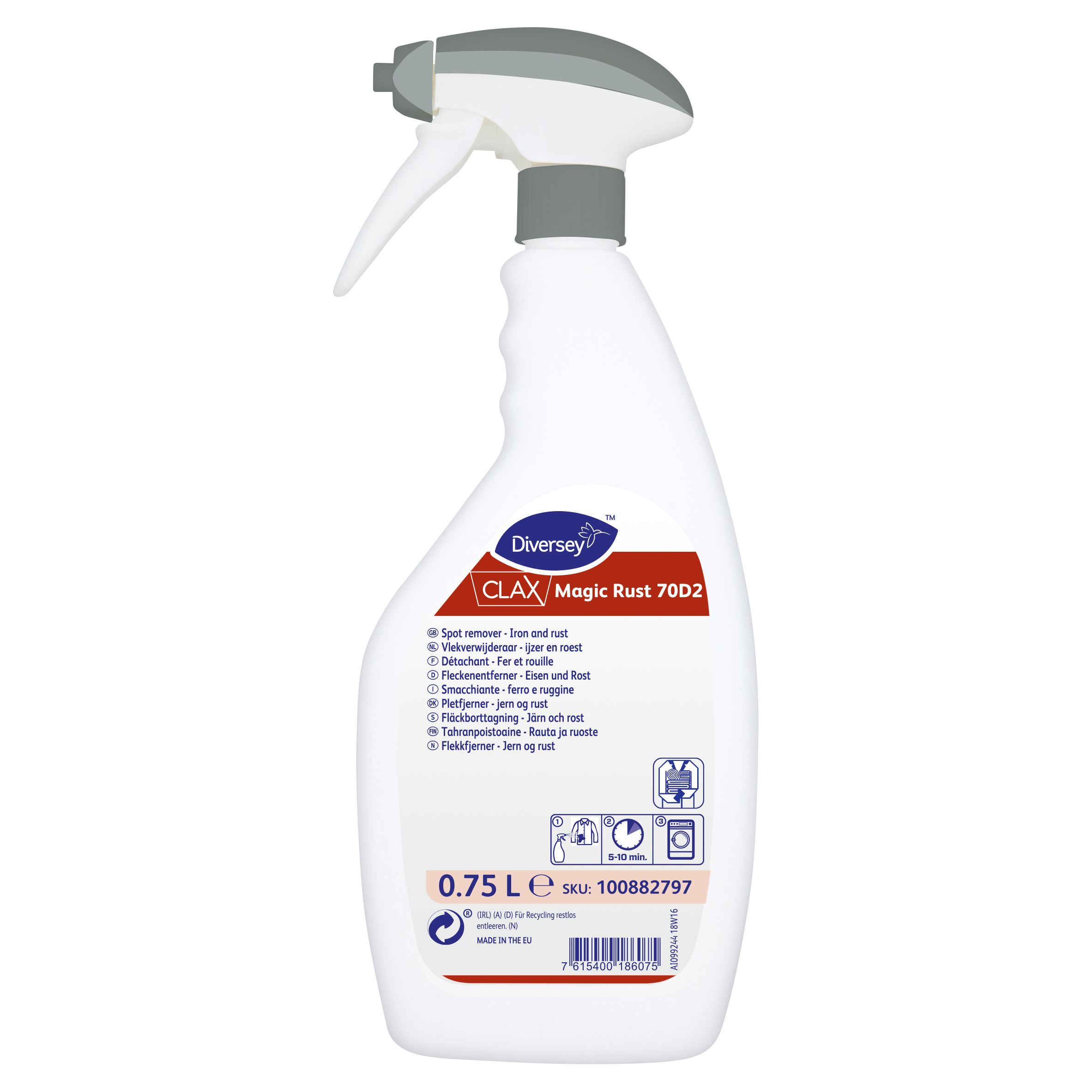 Clax Magic Rust 70D2 Pletfjerner - 750 ml/fl