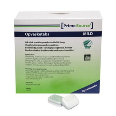 Prime Source Mild Maskinopvask Tabs Svanemærket Vandopløselig folie - 100 stk/pk