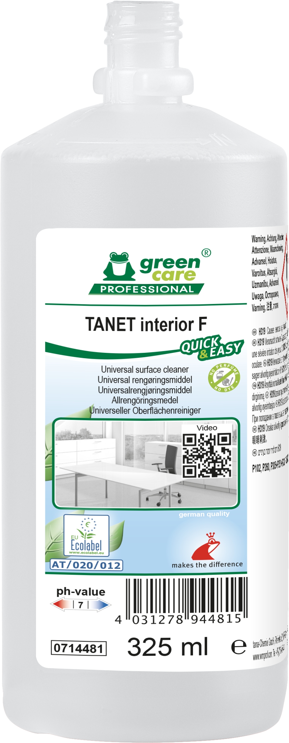 Green Care Professional Tanet Universalrengøring - 325 ml