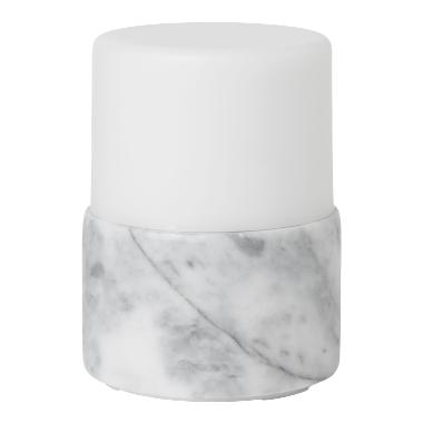 Duni Marmor Lysholder Bright t/LED 75 x 105 mm - 4 stk/krt