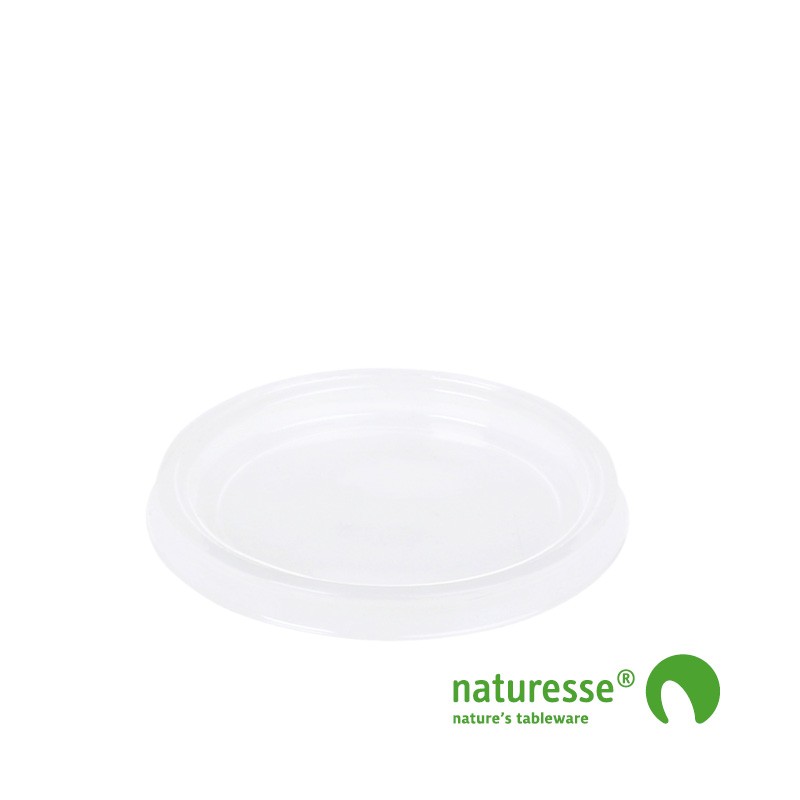 PLA Låg til dressingbæger Klar 60 x 90 x 120 ml - 100 stk/pk