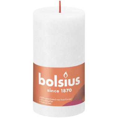 Bloklys 60 timer, Ø68 x 130 mm, Rustik Hvid - 4 stk/krt
