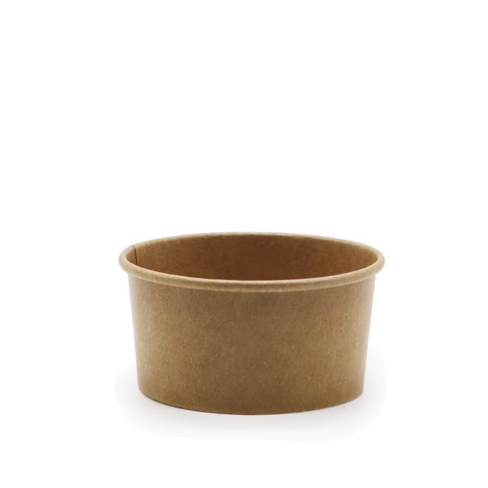 Pap Suppe-/Isbæger Brun 175 ml/6 oz, Ø100 mm - 50 stk/pk