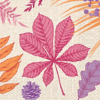 Duni Serviet 33 x 33 cm 3-lag Bright Autumn - 50 stk/pk
