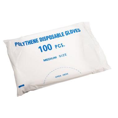 Engangshandske i LDPE str. M - 100 stk/pk