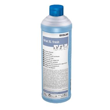 Ecolab Universalrengøring Brial XL Fresh m/farve/parfume blå - 12 fl x 1 L/krt