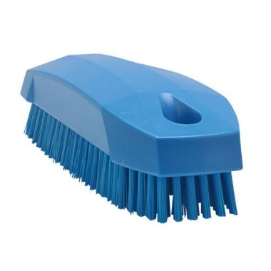 Vikan Neglebørste stive børstehår 13x5x4cm, Blå PP - 1 stk