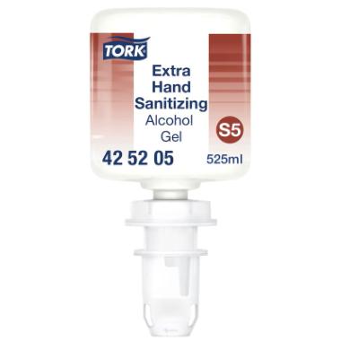 Tork Hånddesinfektion Gel Extra m/Alkohol Mini S5 - 6 fl x 525 ml/krt