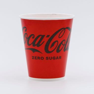 Pap Kolddriksbæger Coca Cola Ø80 x H120 mm 30 cl - 50 stk/ps