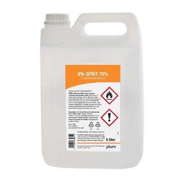 Desinfektion 70% Ethanol fødevaregodk. klar-til-brug - 5 L