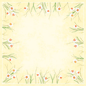 Dunicel Stikdug 84 x 84 cm Daffodil Joy - 20 stk/pk