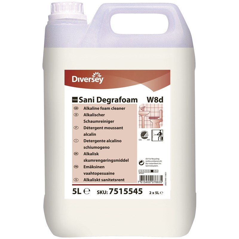 Skumrengøring Sani Degrafoam W8d Sanitetsrengøring - 2 dnk x 5L/krt