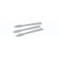 Papir Pommes Frites Gaffel Hvid m/naturesse logo Hvid - 1000 stk/pk