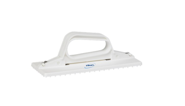 Vikan Skurenylon holder håndmodel i hvid, Hvid - 1 stk