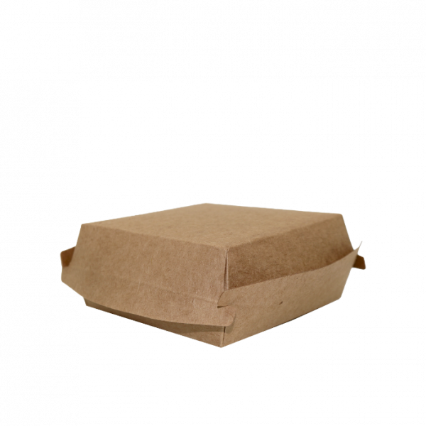 Burgerboks 2-delt PE coating 10 x 10 cm - 50 stk/pk