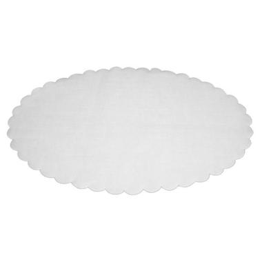 Fadpapir 24x36 cm oval præget hvid - 500 stk/pk