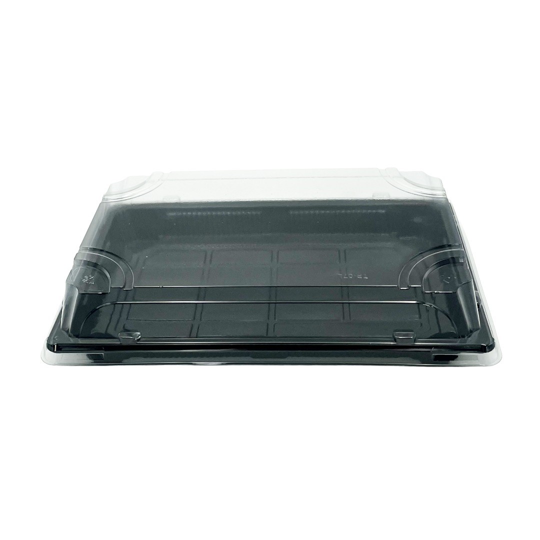 Sushibakke 07 RPET m. låg 217 x 136 x 45 mm Sort - 400 stk/krt
