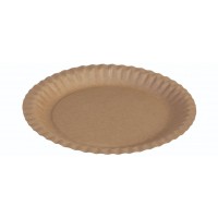 Kraft Tallerken FSC Ø23 cm Brun - 100 stk/pk