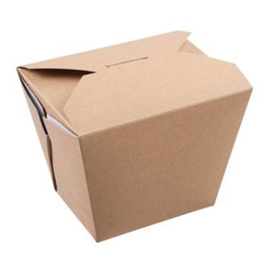 Karton Takeaway Æske PE belægning 750 ml Brun - 250 stk/krt