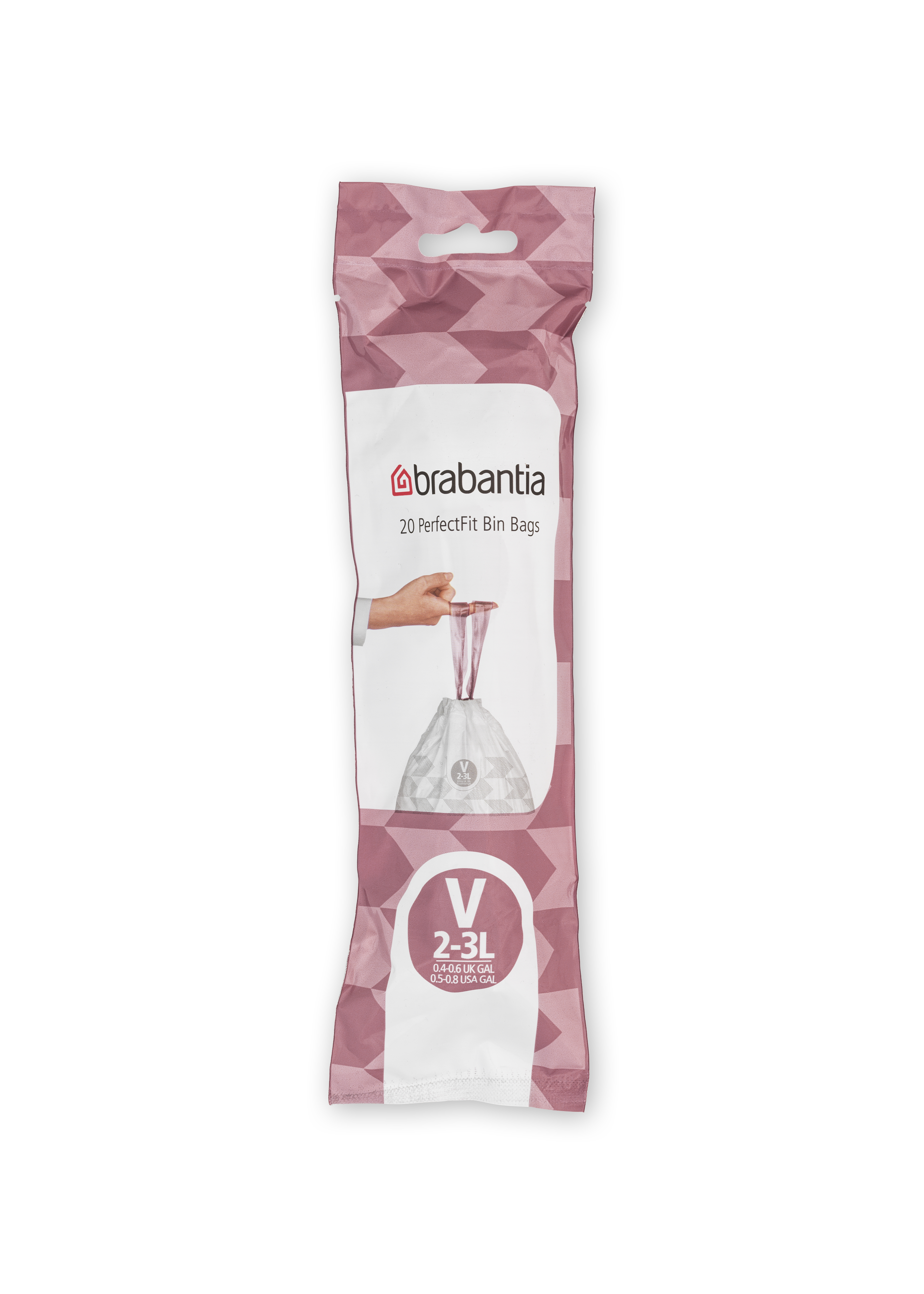 Brabantia Affaldspose V, 2-3 liter Hvid - 20 ps/rl