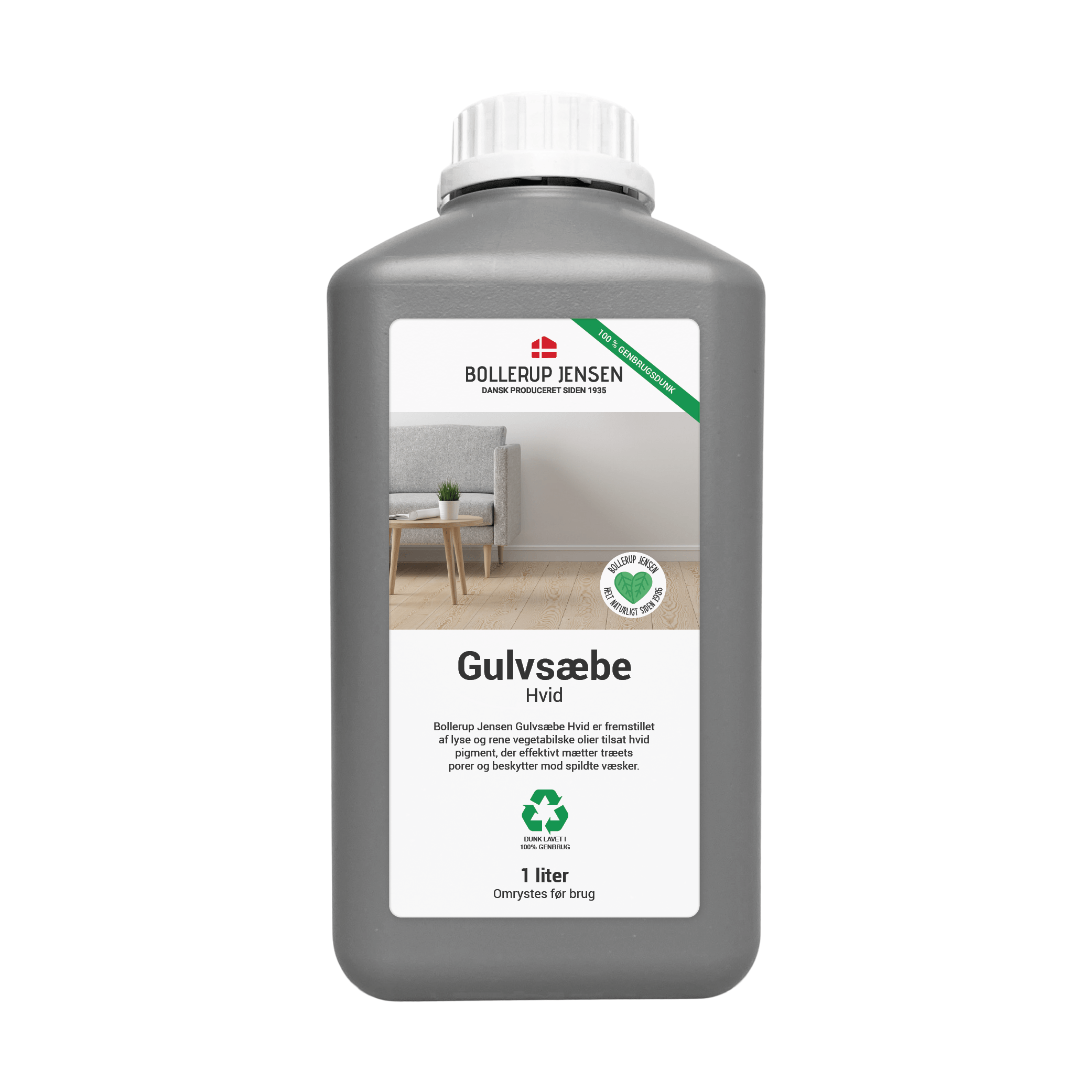 Bollerup Jensen Gulvsæbe Hvid - 1 L