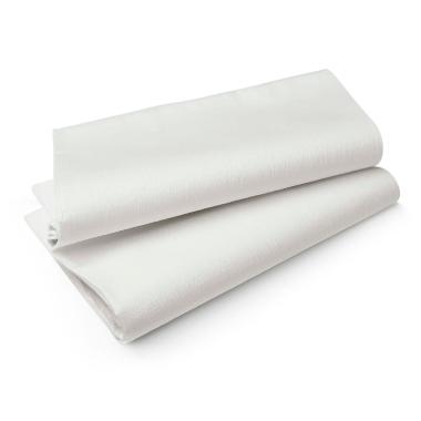 Duni Evolin Stikdug 110 x 110 cm Hvid - 50 stk/krt