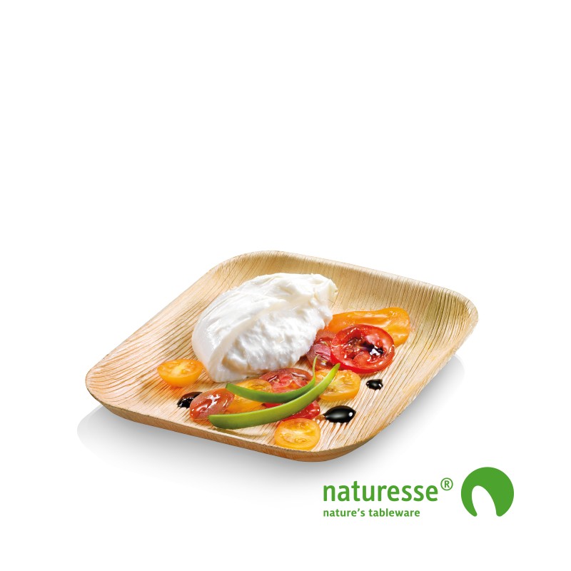 Palmeblad Tallerken 20 x 20 x 1,5 cm - 25 stk/pk