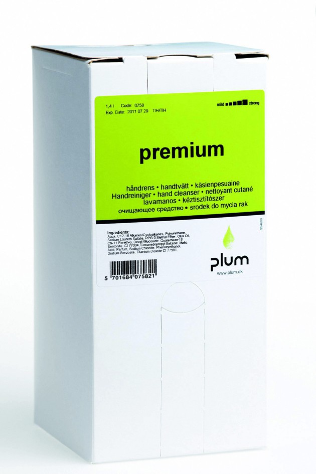 Plum håndrens Premium 1.4 L baginbox til dispenser