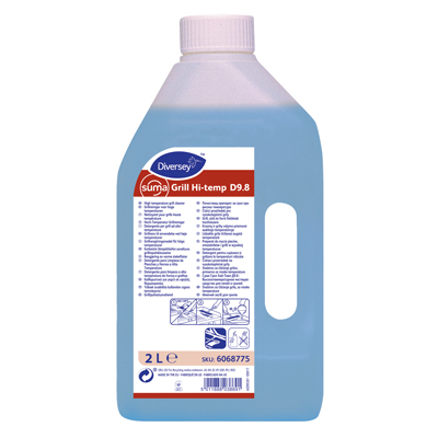 Suma Hi-temp D9.8 Ovn- og Grillrens - 2 L/fl
