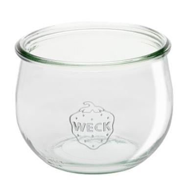 Patentglas Weck Tulip uden Låg i Glas 580 ml - 6 stk/pk