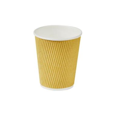 Pap Kaffebæger Ripple Wall Natur 250 ml/8 oz - 25 stk/pk
