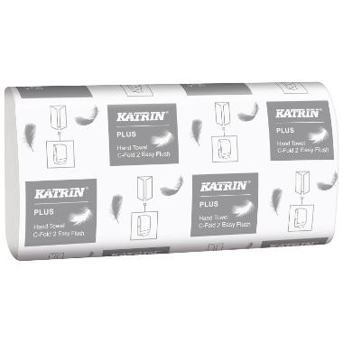 Katrin Håndark Plus 2 lag hvid - 18 pk x 125 stk/krt