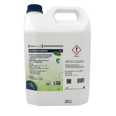 Prime Source Mild 70 Skumrengøring alkalisk svanemærket u/Farve/Parfume - 5 L