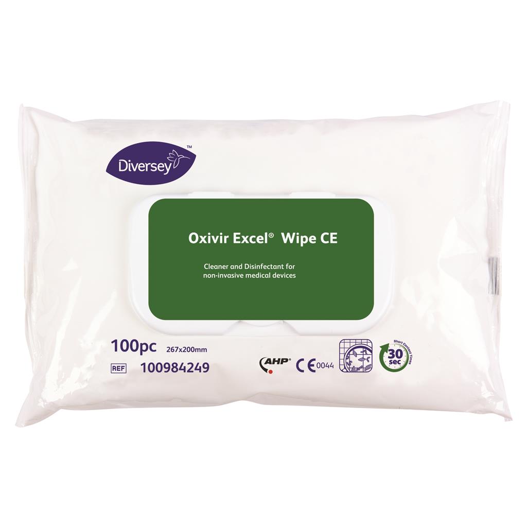 Diversey desinfektion Oxivir excel wipes FLW W3 - 12 x 100 stk/krt