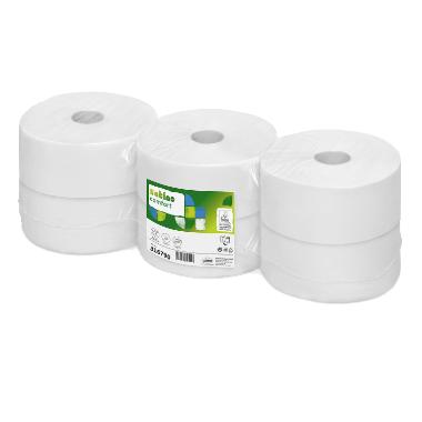 Toiletpapir Satino Comfort Jumbo 2-lag Ø24cm 320 m Hvid