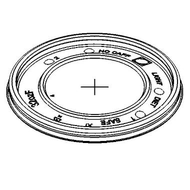 Plastlåg Ø105 mm Flad PS Transparent t/Papbæger 80 cl, 100 stk