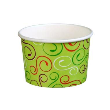 Pap Isbæger Green Twiddle 120/140 ml Ø74 x 49 mm - 50 stk/ps