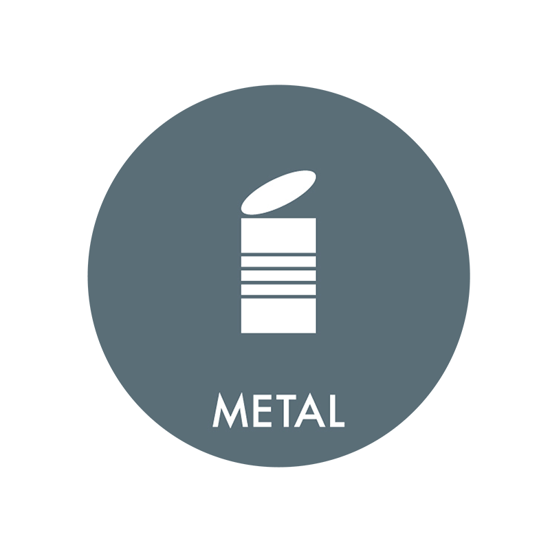 NRW Piktogram til affaldssortering, metal - 1 stk