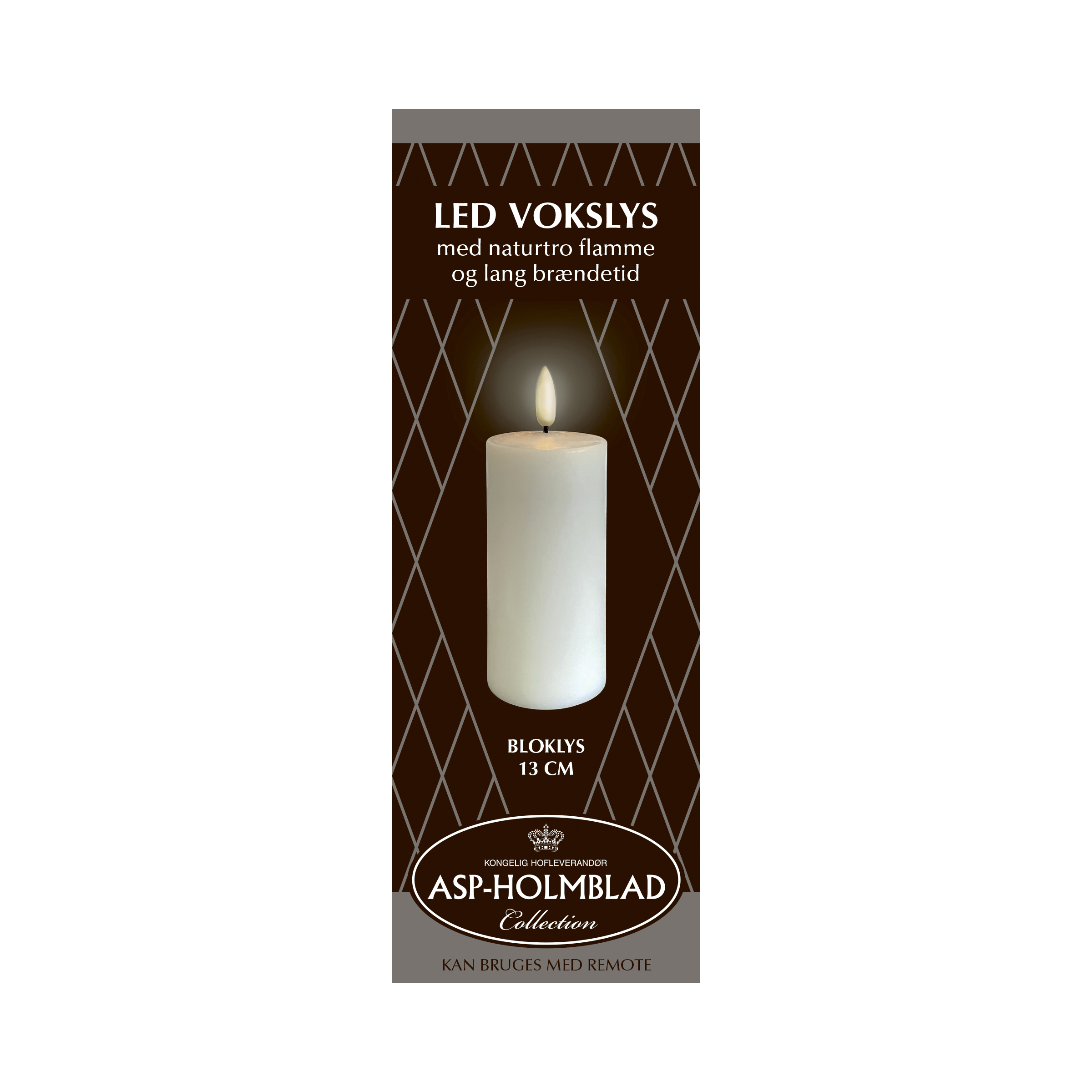 ASP Holmblad LED Bloklys 5.8 x 13 cm