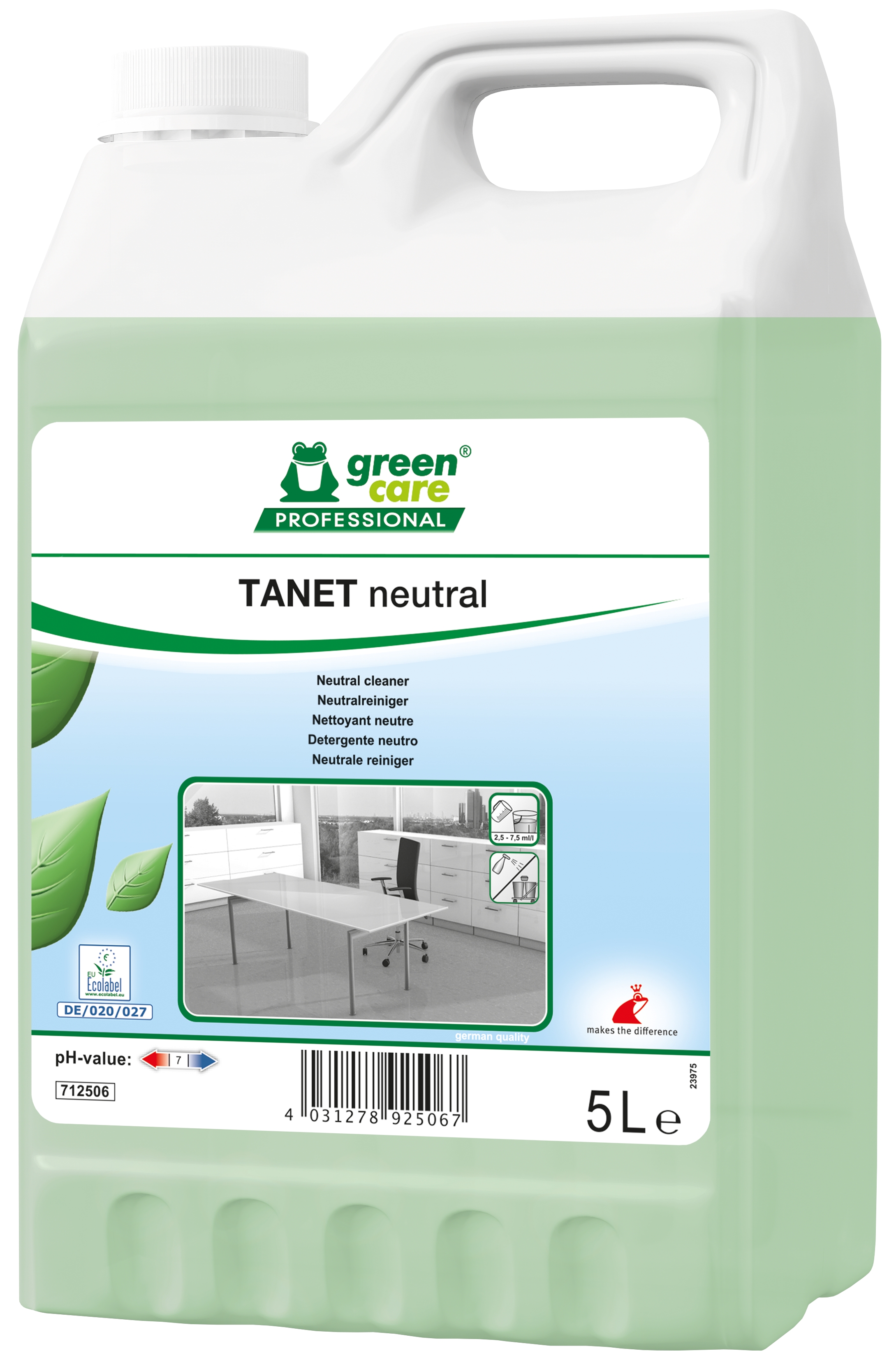Green Care Professional Tanet Neutral Universalrengøring - 2 dnk x 5 L/krt