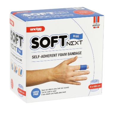 Plaster Soft Next Snøgg 6 cm x 4.5 m Latexfri Blå - 1 rl
