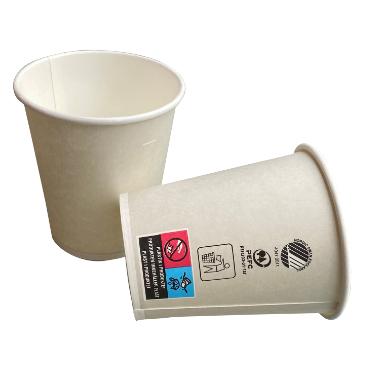 Pap Kaffebæger Catersource 250 ml/8 oz Ø80 mm Svanemærket - 20 ps x 80 stk/krt