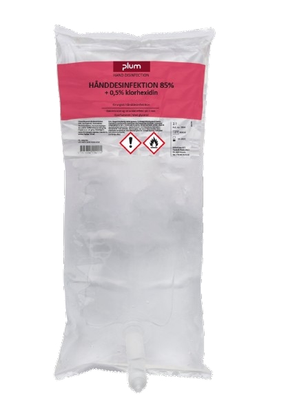 Plum Kirurgisk hånddesinfektion 85% + 0,5% klorhexidin - 1 L