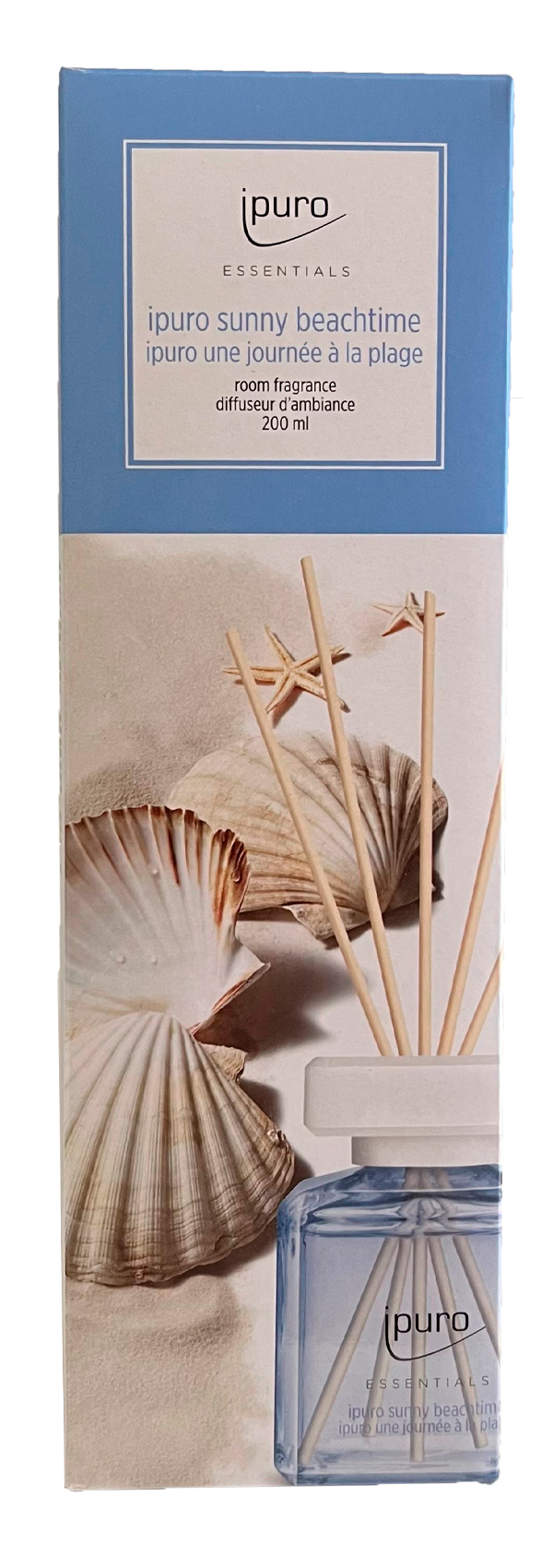 Ipuro Duftglas Sunny Beachtime til rum, 200 ml