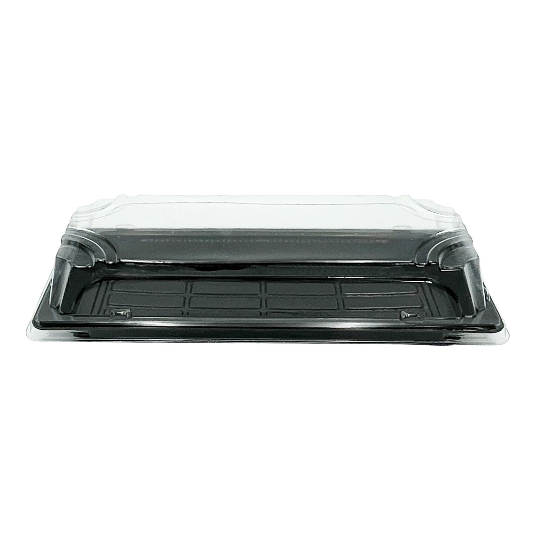 Sushibakke 01 RPET m. låg 167 x 93 x 45 mm Sort - 500 stk/krt