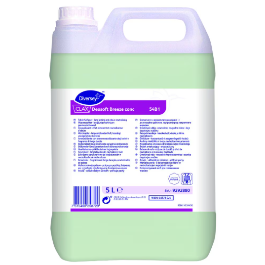 Clax Deosoft Breeze Conc 54B1 Skyllemiddel - 2 dnk x 5 L/krt